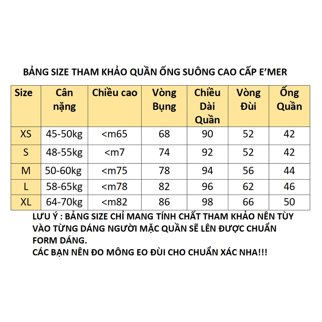 Quần Suông Nam Nữ Ống Rộng Vải Cao Cấp E'mer , Quần Đen Ống Suông Unisex Form Rộng Phong Cách Hàn Quốc | BigBuy360 - bigbuy360.vn