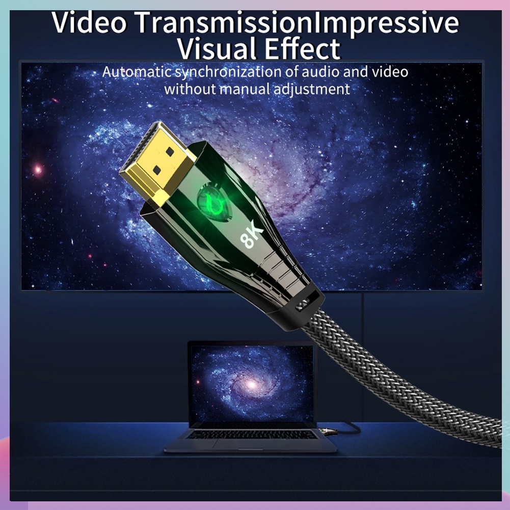 Dây cáp âm thanh video BABICOOL 8K HDMI 2.1 48Gbps HD 3D | BigBuy360 - bigbuy360.vn