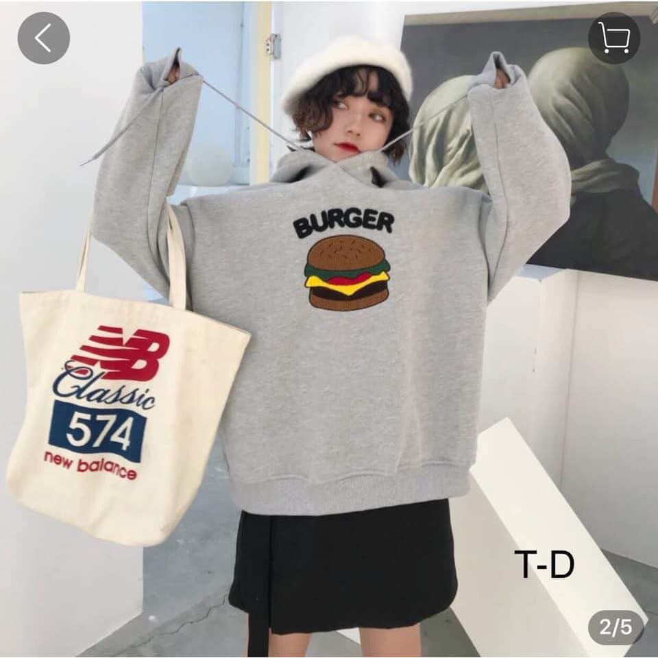Áo hoodie bánh Burger TDU0120