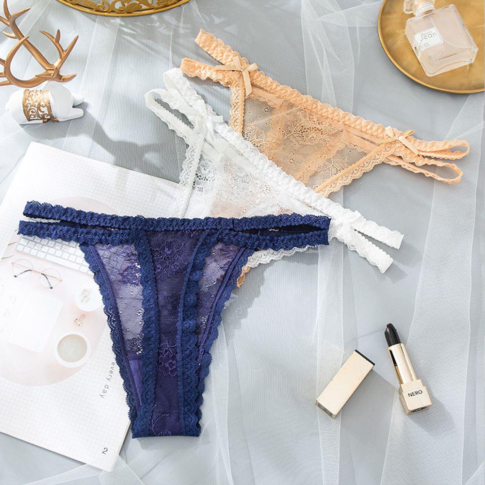 IVORY Quần Lót Lưng Thấp Thoáng Khí Màu Trơn Cho Nữ