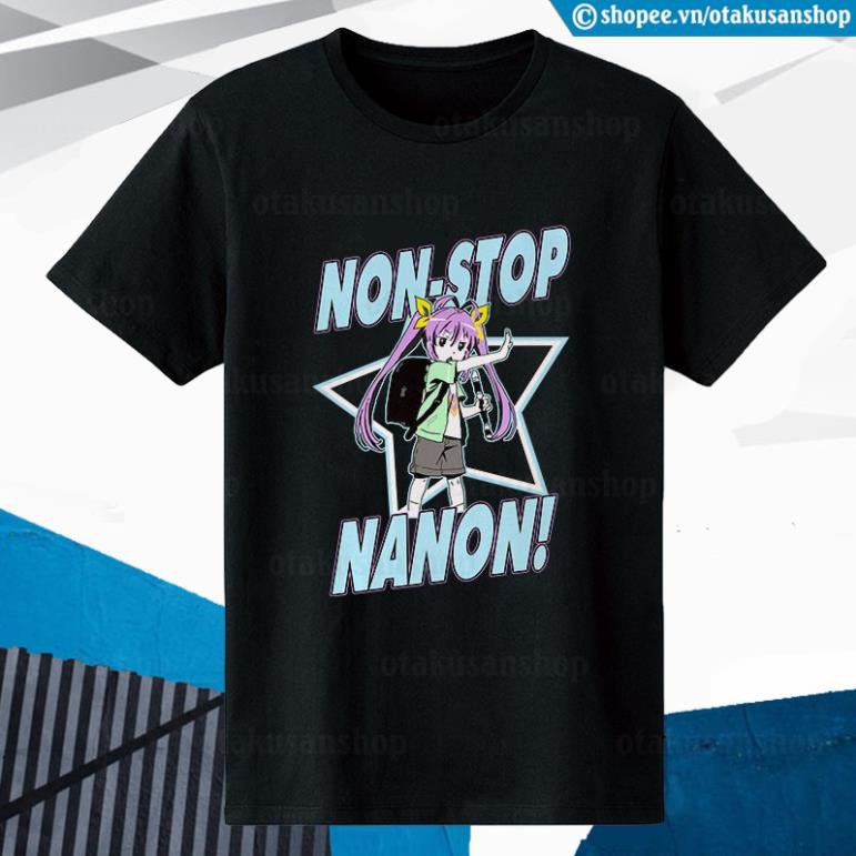 Áo thun Non Non Biyori Regen-chan Nonstop Nanon (Black) ngắn tay