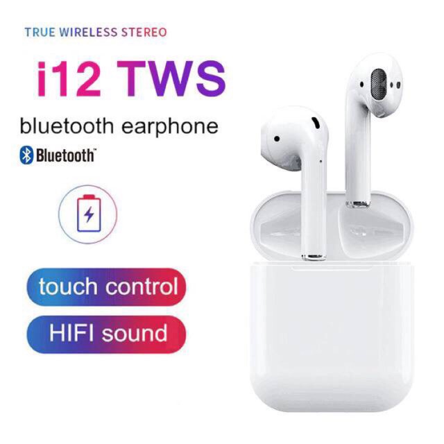 Giá Huỷ Diệt - Tai Nghe Bluetooth Công Nghệ Cao 5.0 I12 chỉ sale tháng này