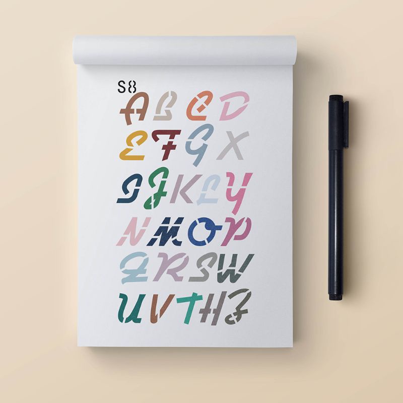 Set 24 Tấm Khuôn Cắt Giấy Hình Chữ Cái Tiếng Anh Dùng Để Trang Trí Album DIY