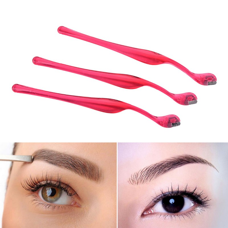 Bộ 3 Dao Cạo Lông Mày Định Hình Khuôn Mặt Không Làm Tổn Thương Da Tại Địa Phương