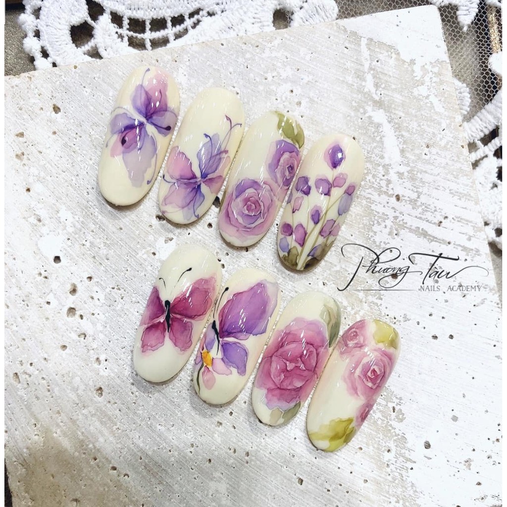 Set màu nước Giorgione 48 màu cao cấp, vẽ họa tiết nail, chuyên dùng làm nail
