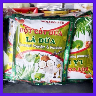 Giá sỉ- 10 gói bột cốt dừa lá dứa mina, Bột cốt dừa hàng Việt Nam chất lượng cao
