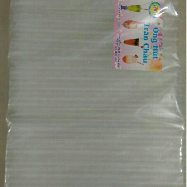 Ống hút trân châu không màu