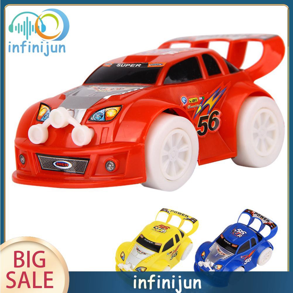 Electronic Model Car Toys Automatic Steering Flashing Music Racing Car