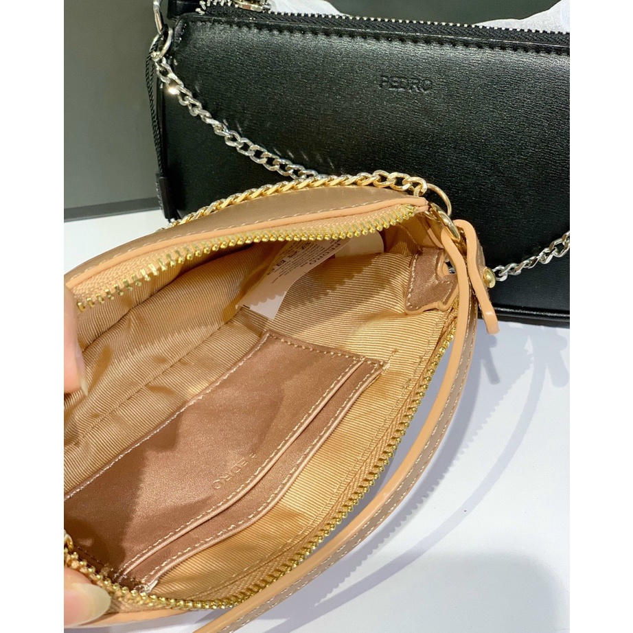 Túi kẹp nách nữ PEDRO.  PW4-66500012 size 18cm MR