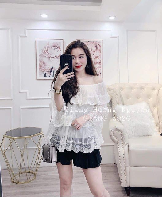 Sét áo bẹt vai chân váy