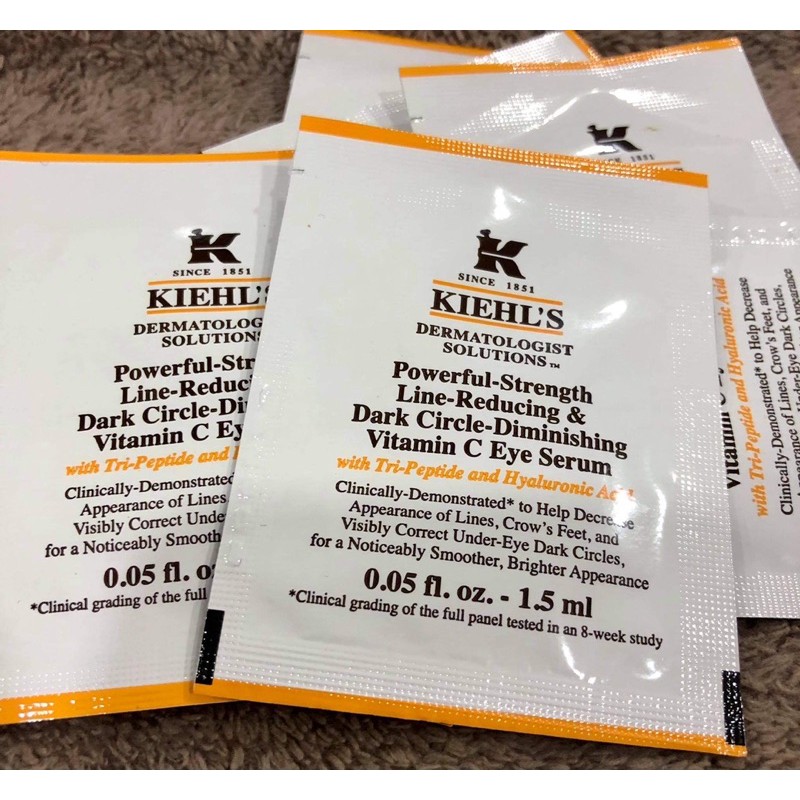 Sample serum giảm thâm quầng mắt vitamin C của Kiehl’s