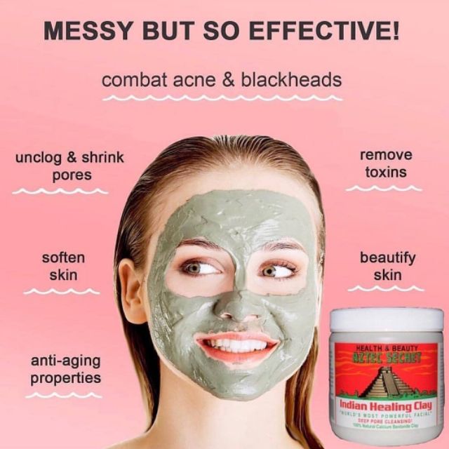 Mặt nạ đất sét Aztec Secret Clay Mask hàng Mỹ