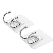 Móc dán tường inox 2 râu treo đồ đa năng siêu tiện lợi.
