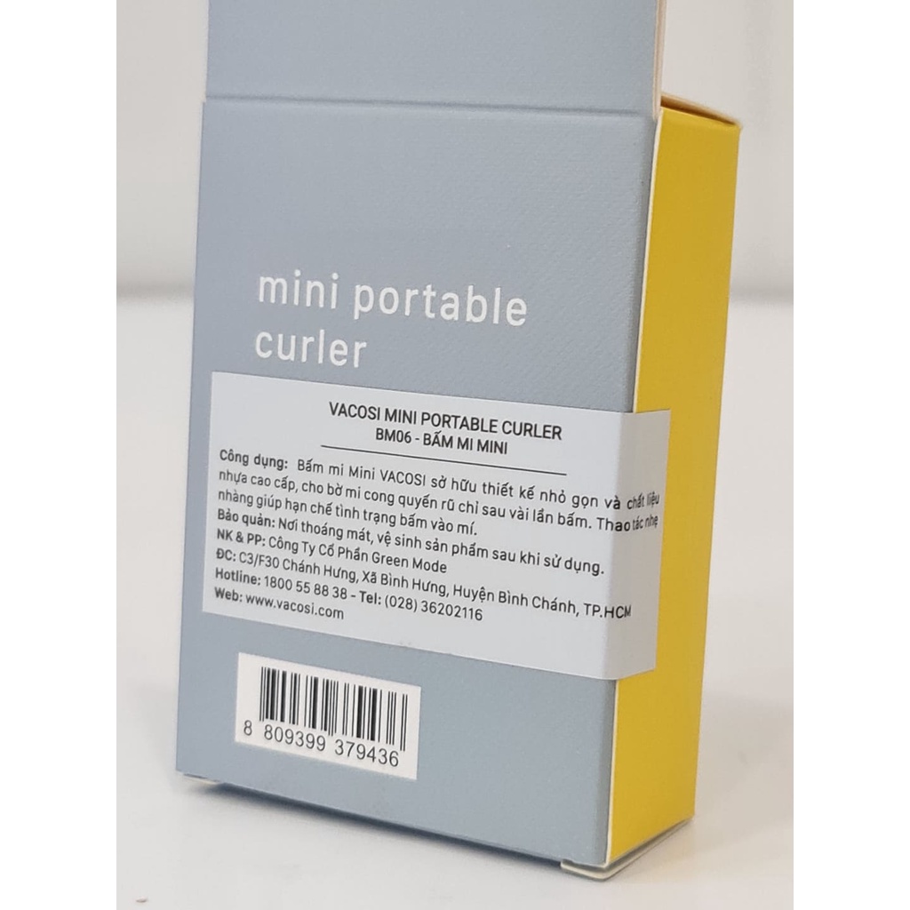 Bấm Mi Mini VACOSI Portable Curler Hàn Quốc