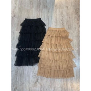 Chân váy voan 6 tầng
