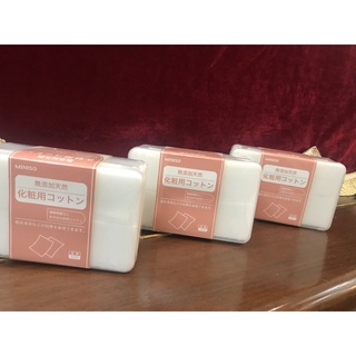 Bông tẩy trang miniso hồng 1000m