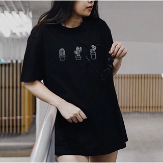Áo thun cactus 1second chất liệu cotton 100%. kiểu dáng unisex form rộng