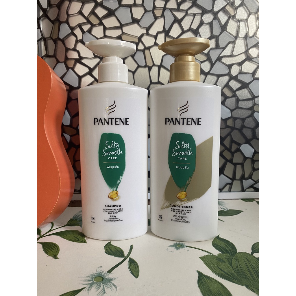 Cặp GỘI - XẢ Pantene Sliky Smooth Care  Siêu Mượt Óng Ả