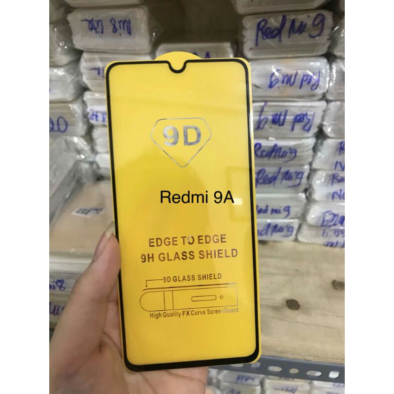 Kính cường lực 9D Xiaomi Redmi 9A, Redmi 9C full màn hình
