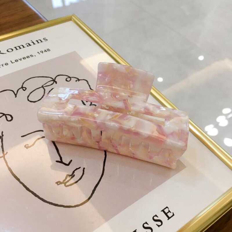 Kẹp Càng Cua Cỡ Lớn Họa Tiết Hình Học Cho Nữ