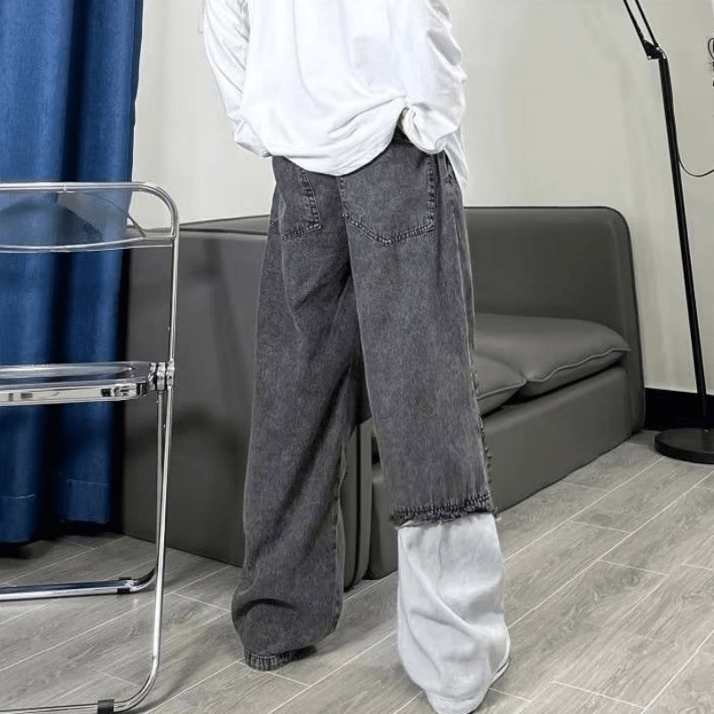 Quần Jean Rách Phong Cách Hip Hop Nhật Bản Cá Tính Cho Nam Size S-3XL