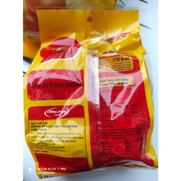 Bánh mì bơ sữa Braha Hữu Nghị gói 120g