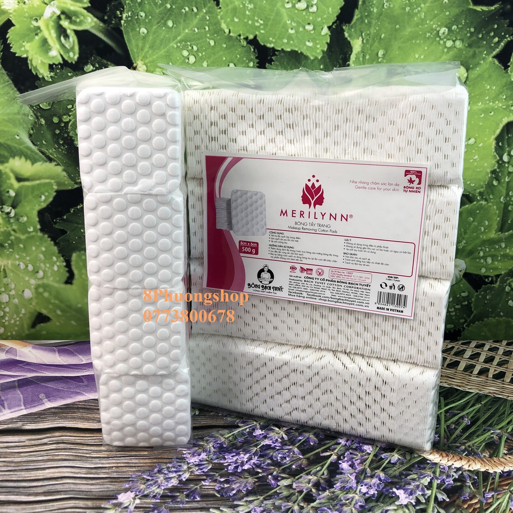 Bông Tẩy Trang Hạt Massage Merilynn Gói 500g - Bông Bạch Tuyết | BigBuy360 - bigbuy360.vn