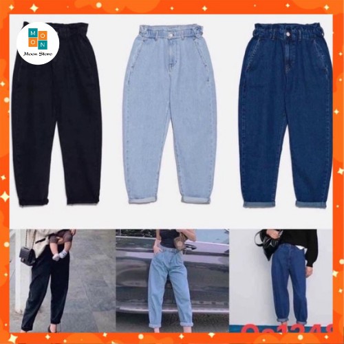 Quần Baggy Nữ Quần Jeans Lưng Cao (Có Size Lớn)