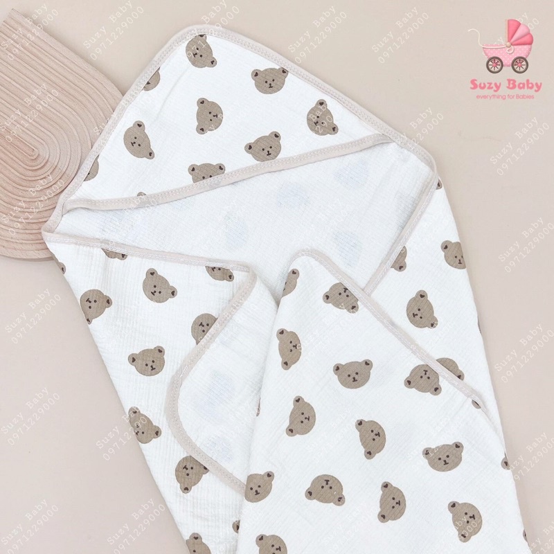 Ủ CHOÀNG ORGANIC CHO BÉ 4 LỚP, Suzy baby