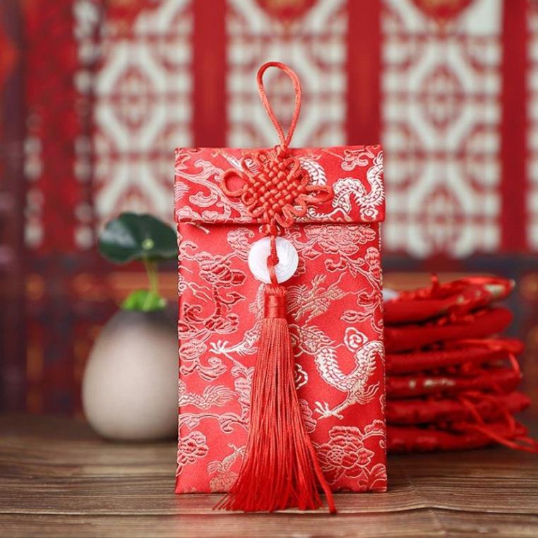 COMBO 20 BAO lì xì Túi gấm cao cấp , bao đựng tiền lì xì tết 2023 hót