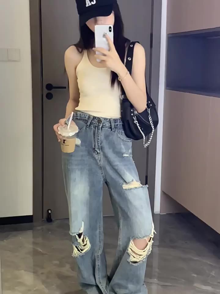 Áo Hai Dây Cổ Tròn Dáng Ôm Co Giãn Thời Trang Cho Nữ | BigBuy360 - bigbuy360.vn