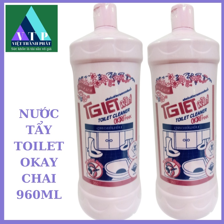 Nước tẩy toilet OKAY thái siêu mạnh diệt khuẩn,Chai 960ml