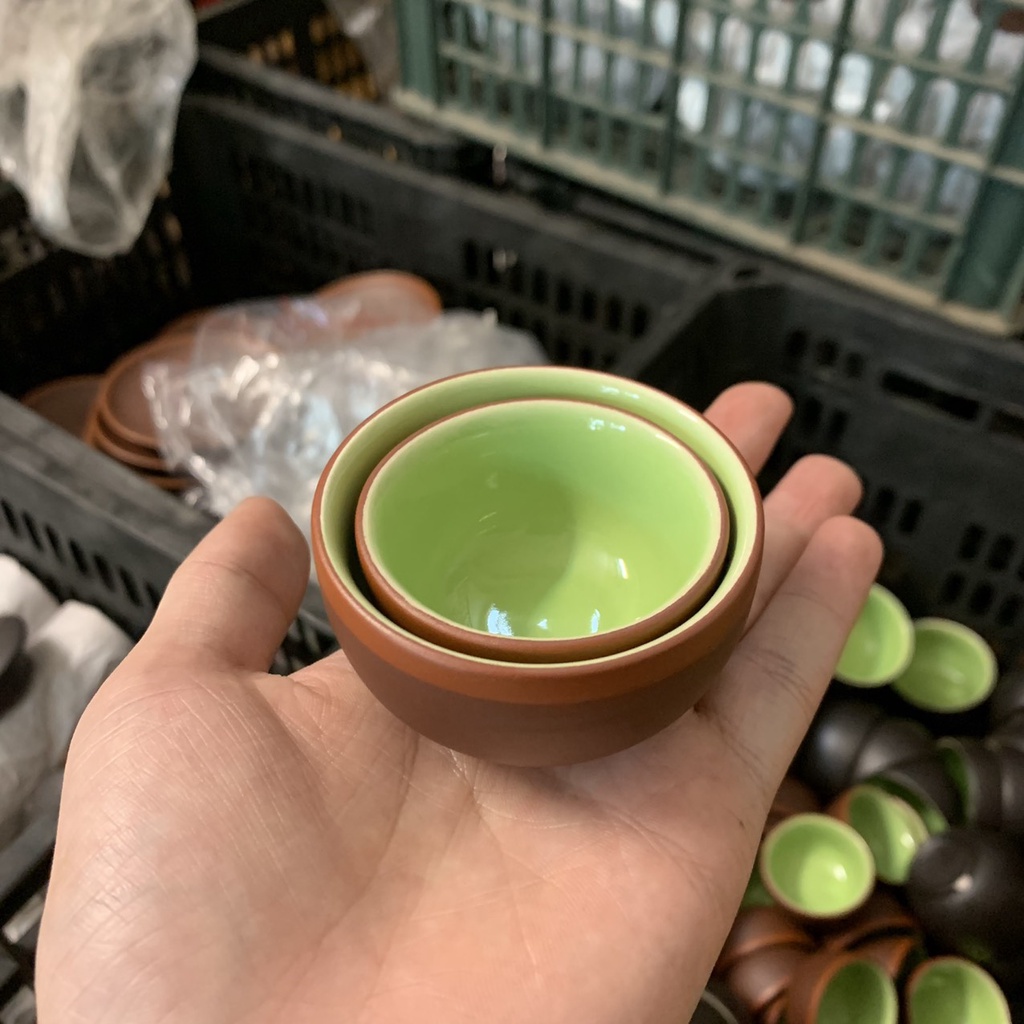 Bộ ấm chén uống trà, Chén Tử Sa, Đất Nung bát tràng cao cấp Đẹp Gốm Ngô Gia