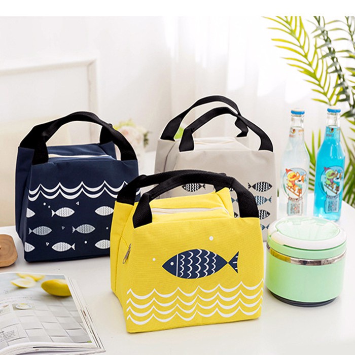 ⛔FREESHIP 50K❌Túi Giữ Nhiệt Đựng Đồ Kiểu Nhật Có Kéo Khóa 2394 Chợ Tốt Store