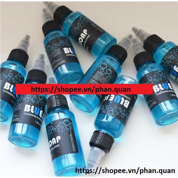 Nước vệ sinh sát khuẩn hình xăm Blue soap