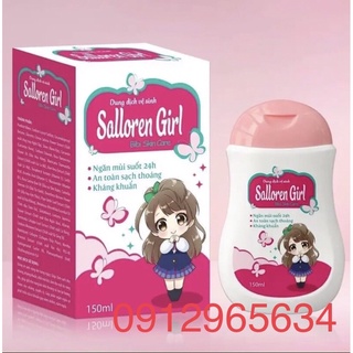 Dung dịch vệ sinh cho bé Salloren Girl chiết xuất tự nhiên ngăn ngừa nấm ngứa sạch sẽ hiệu quả an toàn