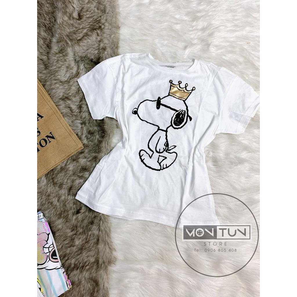 Áo thun Snoopy vàng UK AUTH
