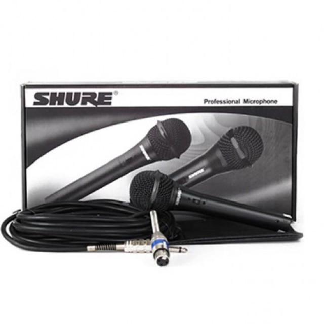 [Freeship] Micro Karaoke Có Dây Chuyên Dụng Shure - phù hợp cho tất cả Amply, âm vang, chống hú.