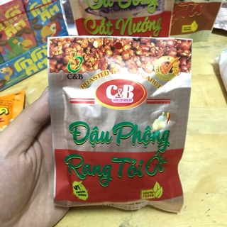 |date 12.2019| túi đậu phộng rang tỏi ớt c&b 40g