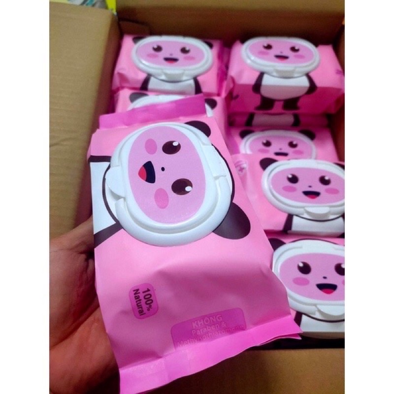 Bịch 100 khăn ướt BiBo không mùi, không paraben, an toàn cho trẻ sơ sinh, giấy ướt, giấy đa năng