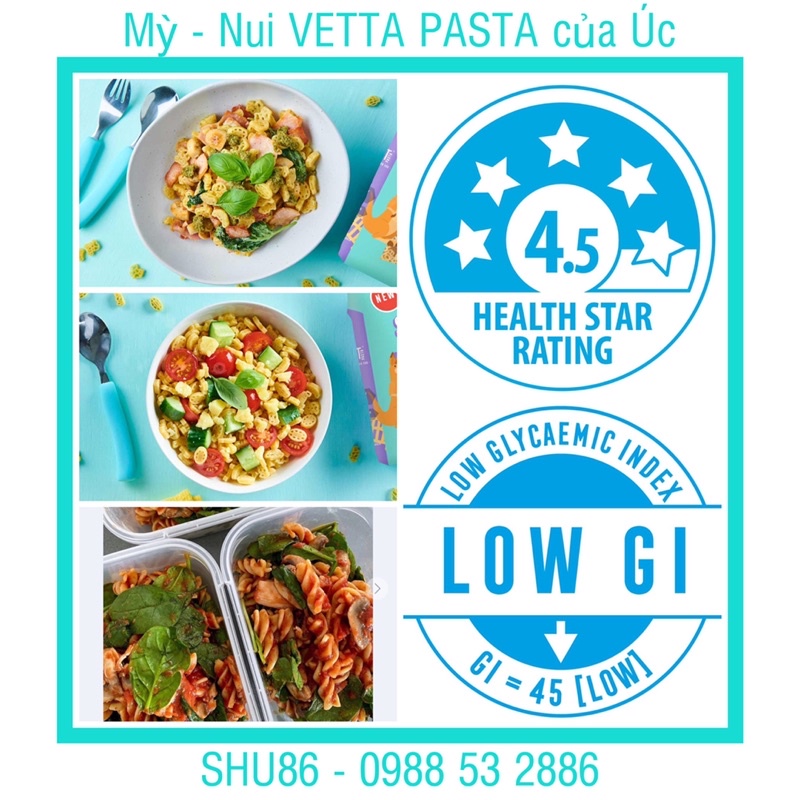 Mỳ - Nui Vetta Smart Pasta của Úc