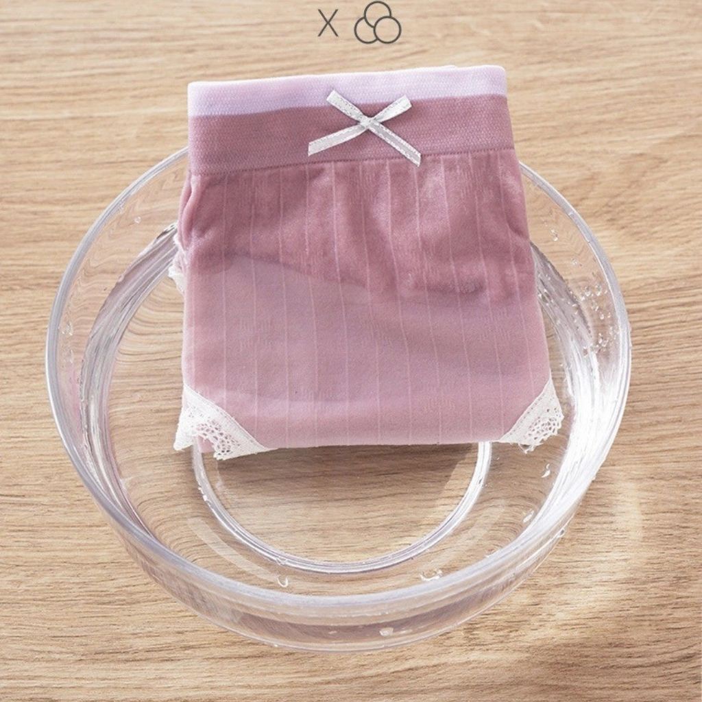 Quần lót nữ cotton ren viền sexy kháng khuẩn khử mùi, Quần chíp nữ đính nơ cute dễ thương JOCOSI L1236