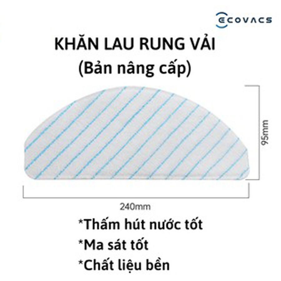 Khăn Lau Rung Robot lau nhà Ecovas Deebot T8 Aivi /T8 Power/ T8 Aivi plus / T9 AVIVI / T9 POWER