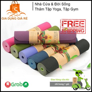 Thảm Tập Yoga, Tập Gym, Tập Thể Dục Tại Nhà TPE Đài Loan Cao Cấp, Chống Trơn Trượt, Êm Ái Khi Sử Dụng