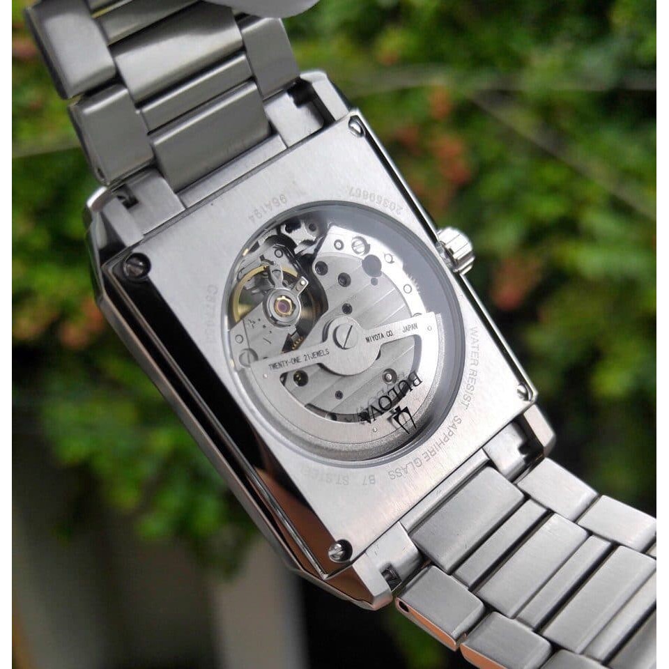 Đồng hồ nam BULOVA Open Heart Automatic Black Dial Men’s Watch   - model : 96A194