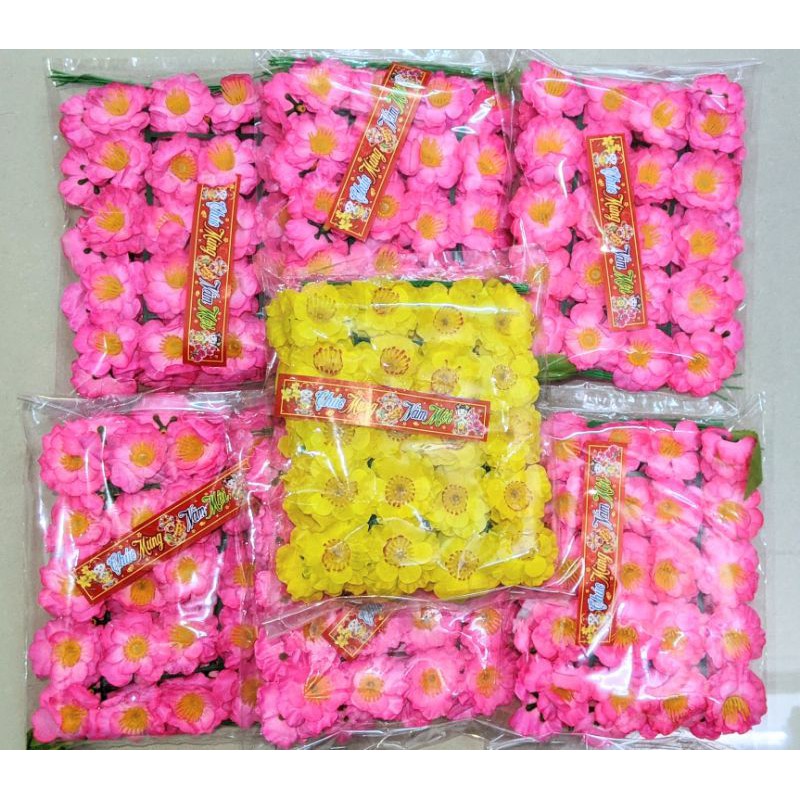 Hoa mai bịch 40 bông trang trí tết giá rẻ 2024