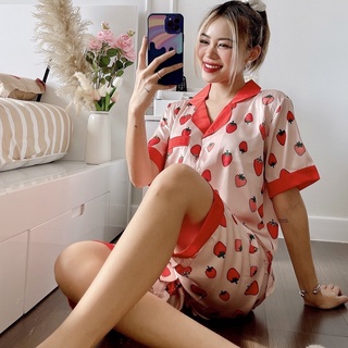 [HÀNG MỚI VỀ] Bộ Lụa Lửng Họa Tiết Mặc Nhà