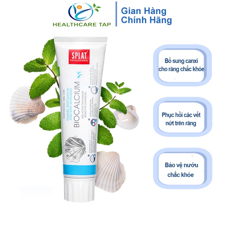 Kem Đánh Răng Bổ Sung Canxi SPLAT Biocalcium, Chắc Khỏe Răng 100ml - Chính hãng 100%