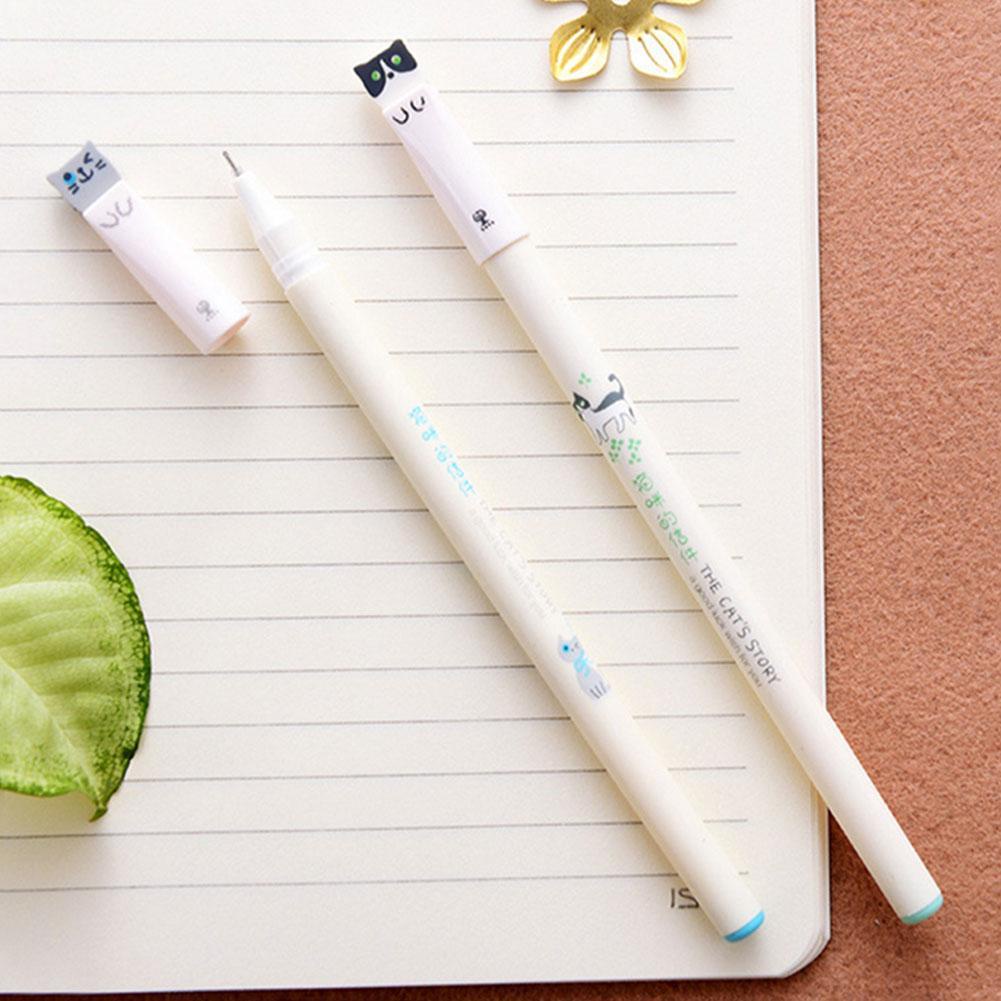 Bút Mực Gel Hình Mèo Hoạt Hình Sáng Tạo