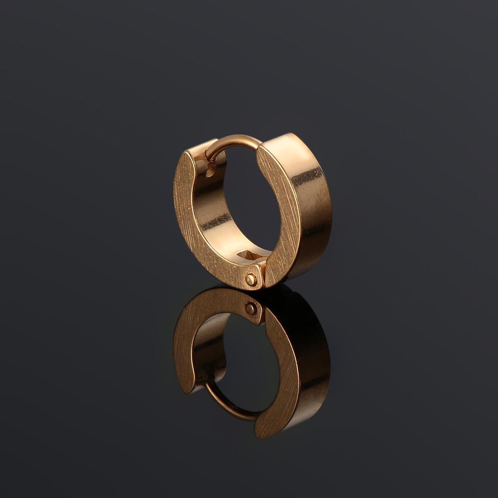 Bộ 2 Khuyên Tai Thép Không Gỉ Xỏ Lỗ Kiểu Dáng Thời Trang